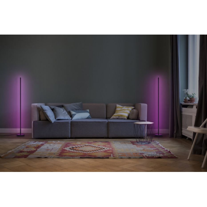 Ledvance - LED RGBW Димируем лампион SMART+ FLOOR LED/14W/230V 2700-6500K Wi-Fi черен + дистанционно