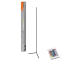 Ledvance - LED RGBW Димируем лампион SMART+ FLOOR LED/20W/230V 2700-6500K Wi-Fi черен + дистанционно