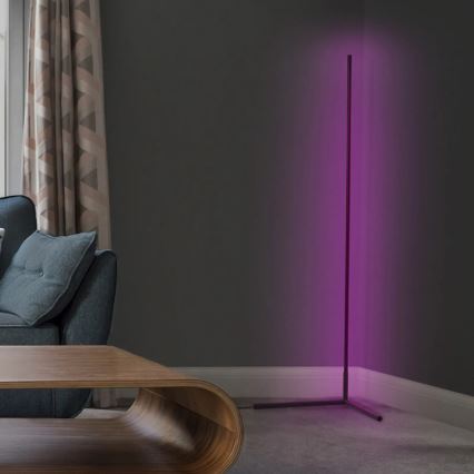 Ledvance - LED RGBW Димируем лампион SMART+ FLOOR LED/20W/230V 2700-6500K Wi-Fi черен + дистанционно