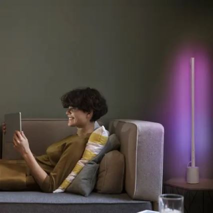 Ledvance - LED RGBW Димируем лампион SMART+ FLOOR LED/8W/230V 2700-6500 Wi-Fi бял + дистанционно