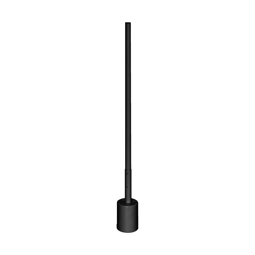 Ledvance - LED RGBW Димируем лампион SMART+ FLOOR LED/8W/230V 2700-6500K Wi-Fi черен + дистанционно