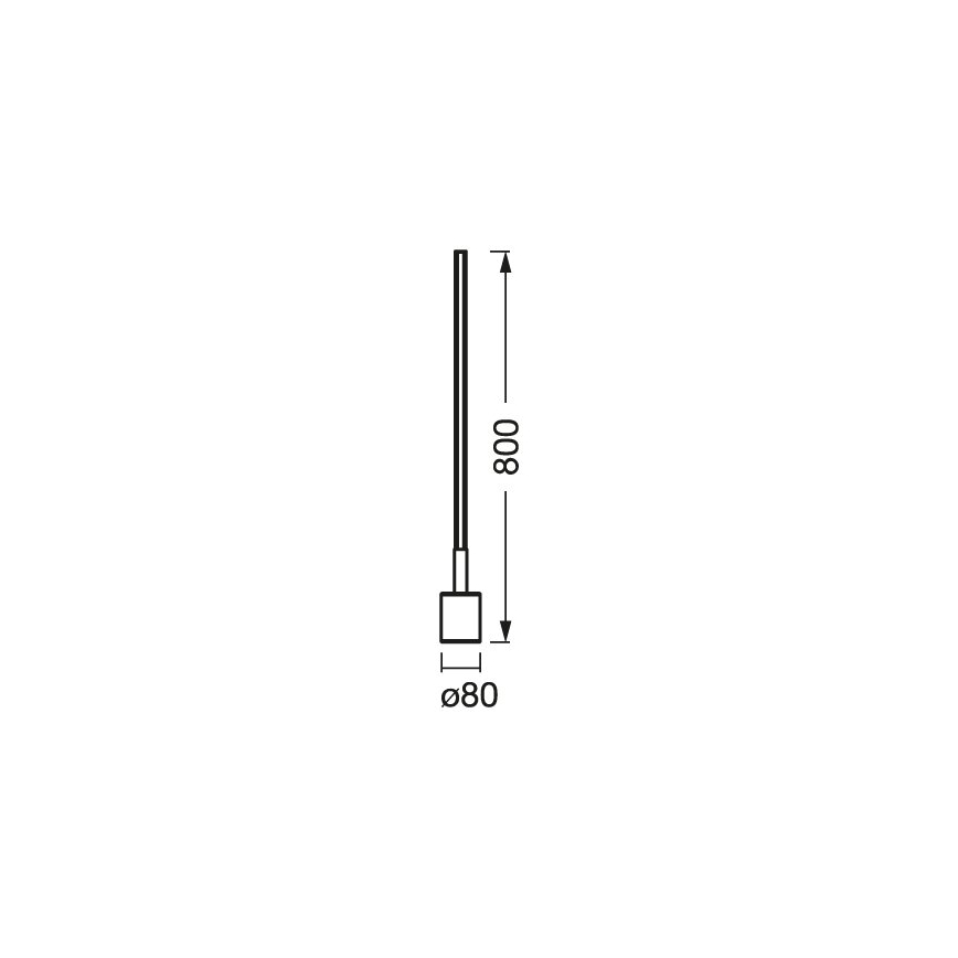 Ledvance - LED RGBW Димируем лампион SMART+ FLOOR LED/8W/230V 2700-6500K Wi-Fi черен + дистанционно