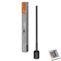 Ledvance - LED RGBW Димируем лампион SMART+ FLOOR LED/8W/230V 2700-6500K Wi-Fi черен + дистанционно
