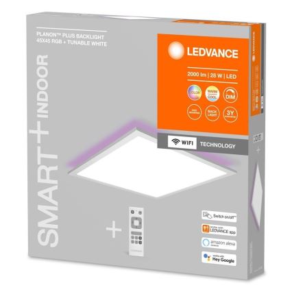 Ledvance - LED RGBW димируем панел SMART+ PLANON LED/28W/230V 45x45 cm Wi-Fi + дистанционно управление