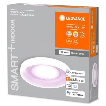 Ledvance- LED RGBW Димируем плафон SMART+ CLARIA LED/32W/230V 2700-6500K Wi-Fi