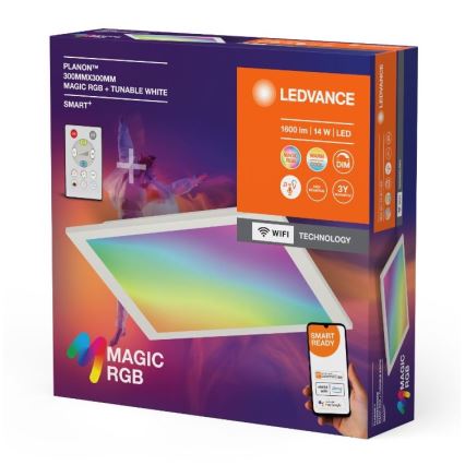 Ledvance - LED RGBW Димируем плафон SMART+ MAGIC LED/14W/230V 2700-6500K Wi-Fi + дистанционно управление
