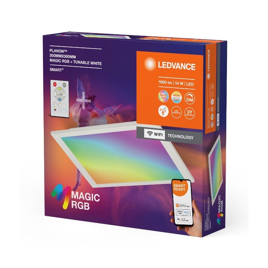 Ledvance - LED RGBW Димируем плафон SMART+ MAGIC LED/14W/230V 2700-6500K Wi-Fi + дистанционно управление