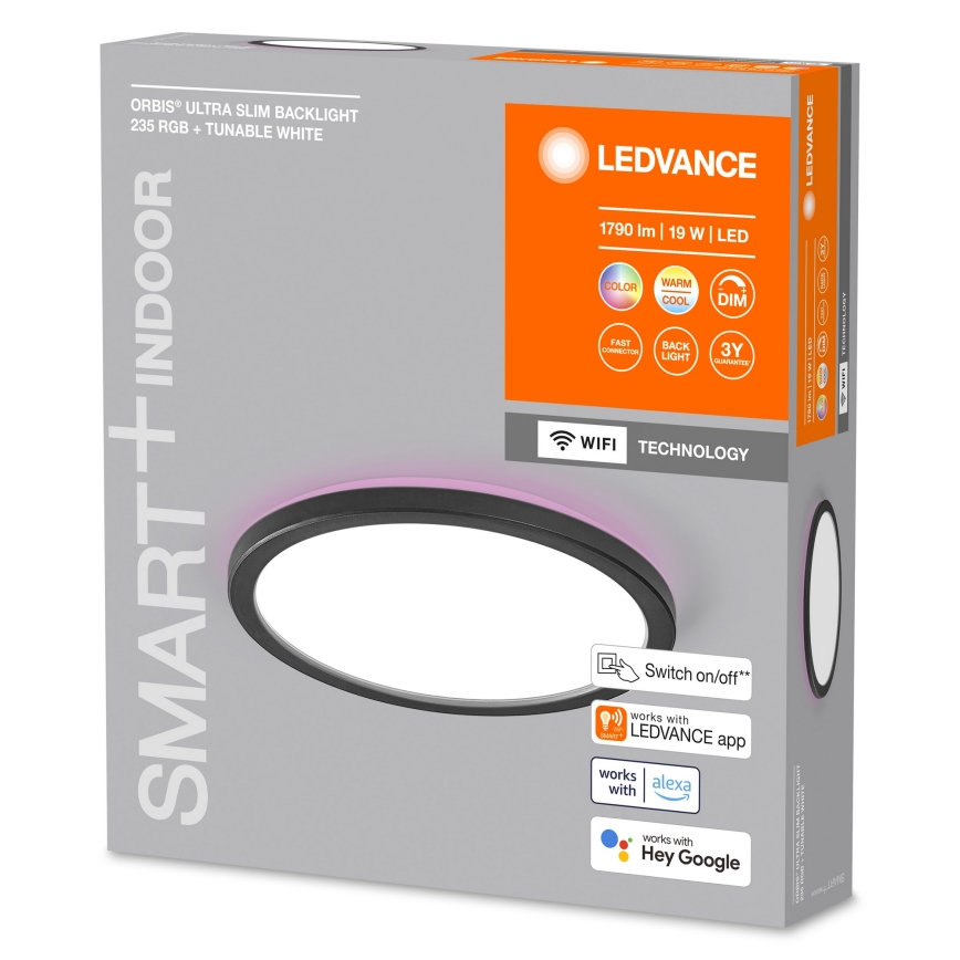 Ledvance - LED RGBW Димируем плафон SMART+ ORBIS LED/19W/230V 2700-6500K Wi-Fi