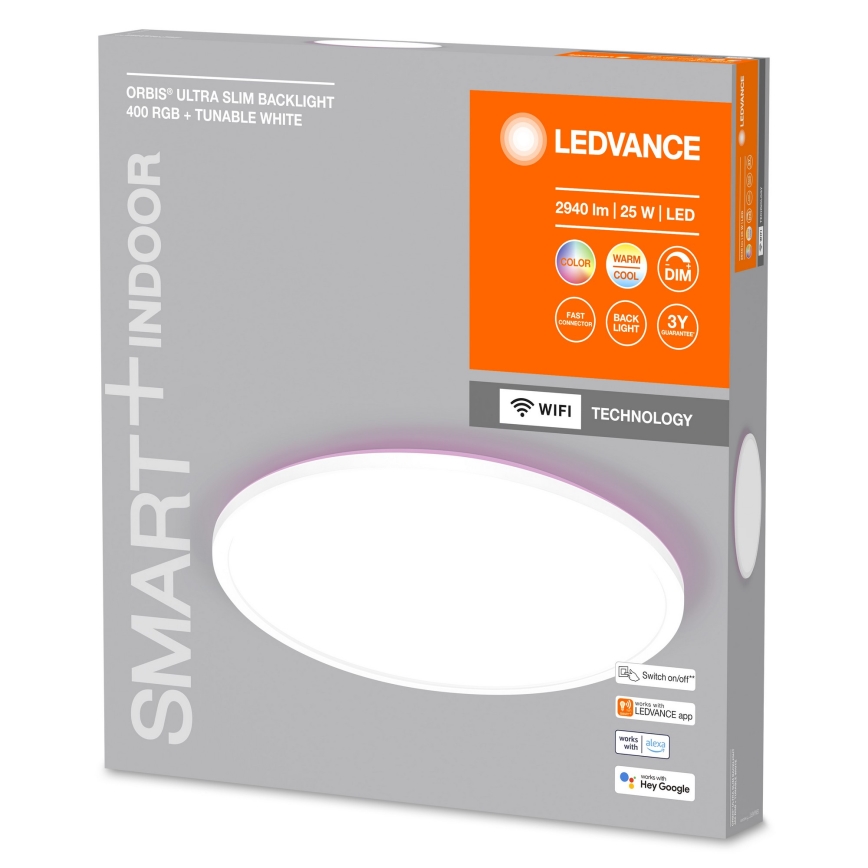 Ledvance - LED RGBW Димируем плафон SMART+ ORBIS LED/25W/230V 2700-6500K Wi-Fi