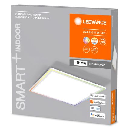 Ledvance - LED RGBW Димируем плафон SMART+ PLANON LED/24W/230V 2700-6500K Wi-Fi