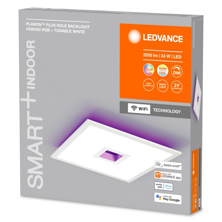 Ledvance - LED RGBW Димируем плафон SMART+ PLANON LED/24W/230V 2700-6500K Wi-Fi