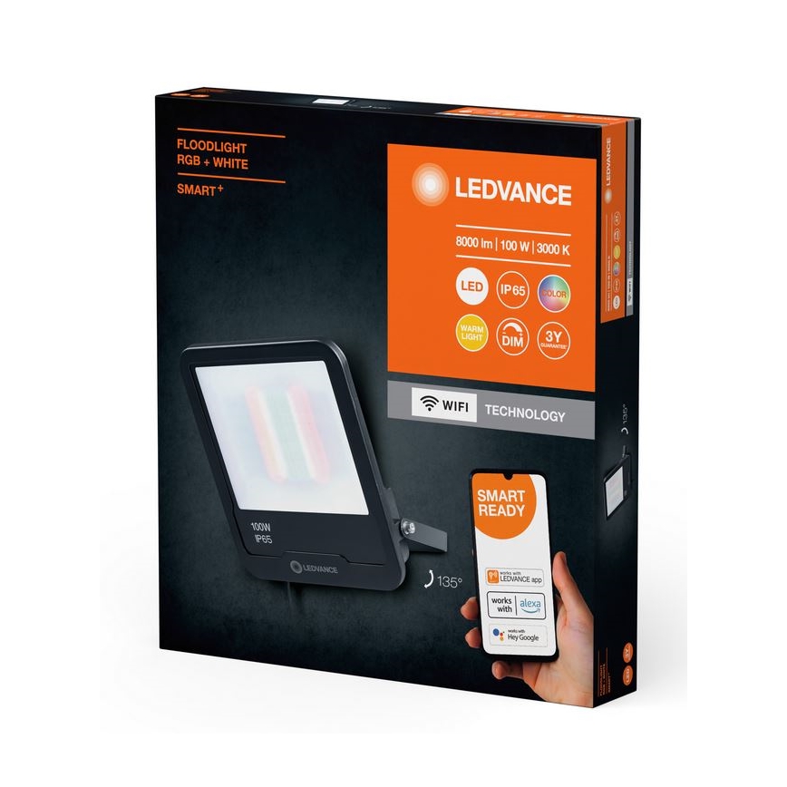 Ledvance - LED RGBW Димируем екстериорен прожектор SMART+ FLOODLIGHT LED/100W/230V IP65 Wi-Fi