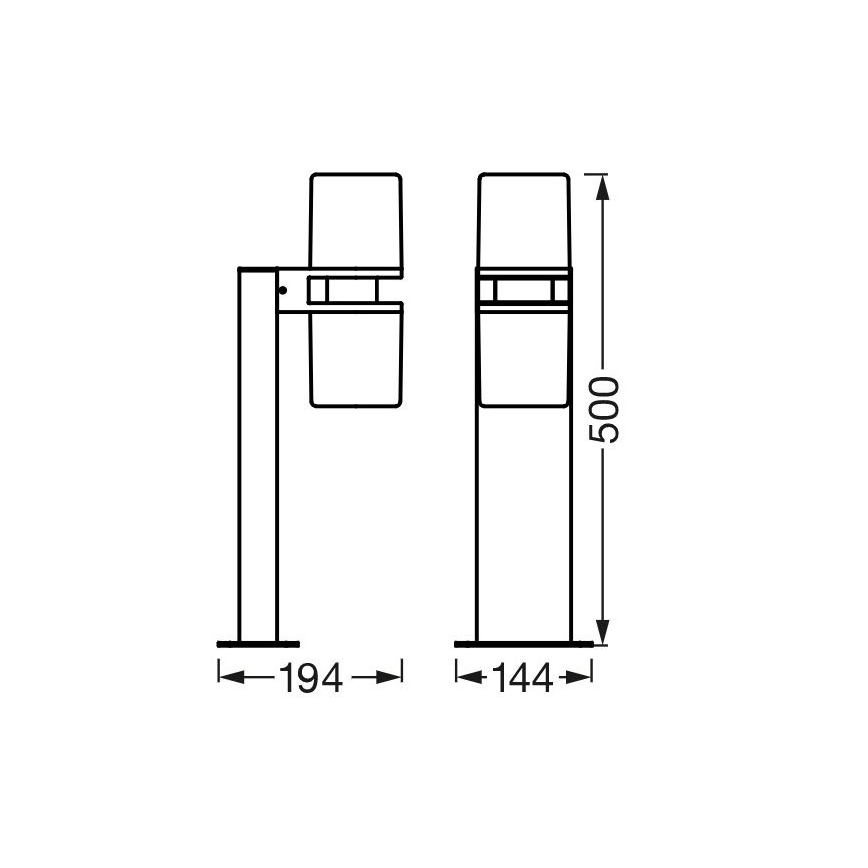 Ledvance - LED RGBW Димируема екстериорна лампа CASCADE 2xLED/7W/230V IP44 Wi-Fi
