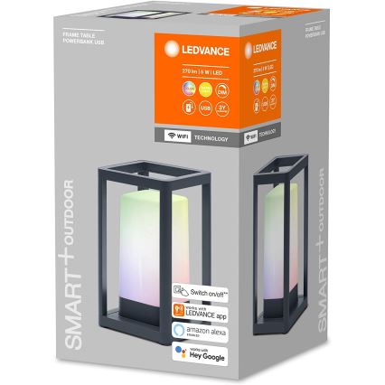 Ledvance - LED RGBW Димируема екстериорна лампа с външна батерия LED/5W/230V Wi-Fi