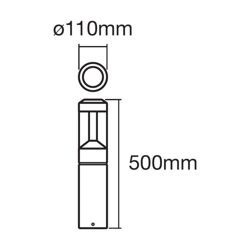 Ledvance - LED RGBW Димируема екстериорна лампа SMART+ MODERN LED/12W/230V IP44 BT
