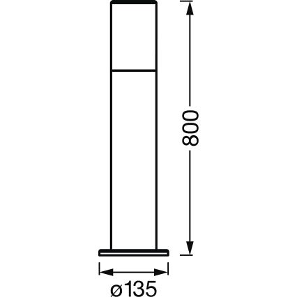 Ledvance - LED RGBW Димируема екстериорна лампа SMART+ PIPE LED/10W/230V Wi-Fi IP44