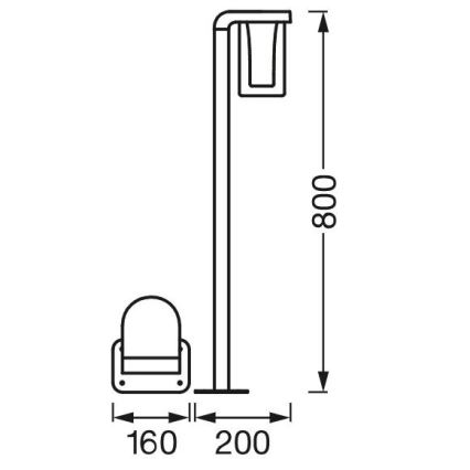 Ledvance - LED RGBW Димируема екстериорна лампа SMART+ CASCADE LED/10W/230V Wi-Fi IP44