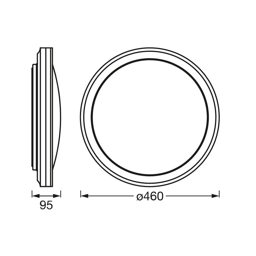 Ledvance - LED RGBW Димируема лампа SMART+ CIRCLE LED/28W/230V 3000-6500K Wi-Fi