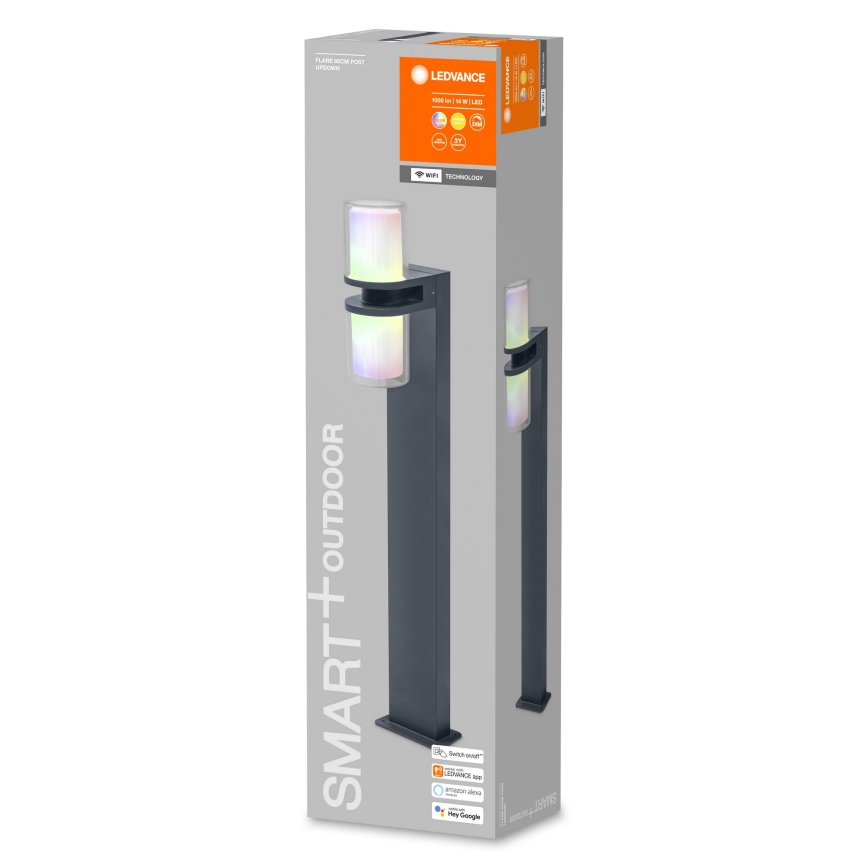 Ledvance - LED RGBW Димируема екстериорна лампа SMART+ FLARE 2xLED/7W/230V Wi-Fi IP44