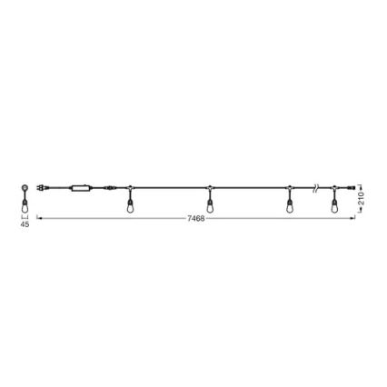 Ledvance - LED RGBW Димируеми екстериорни лампички SMART+ STRING 12xLED/0,37W/230V IP44 Wi-Fi
