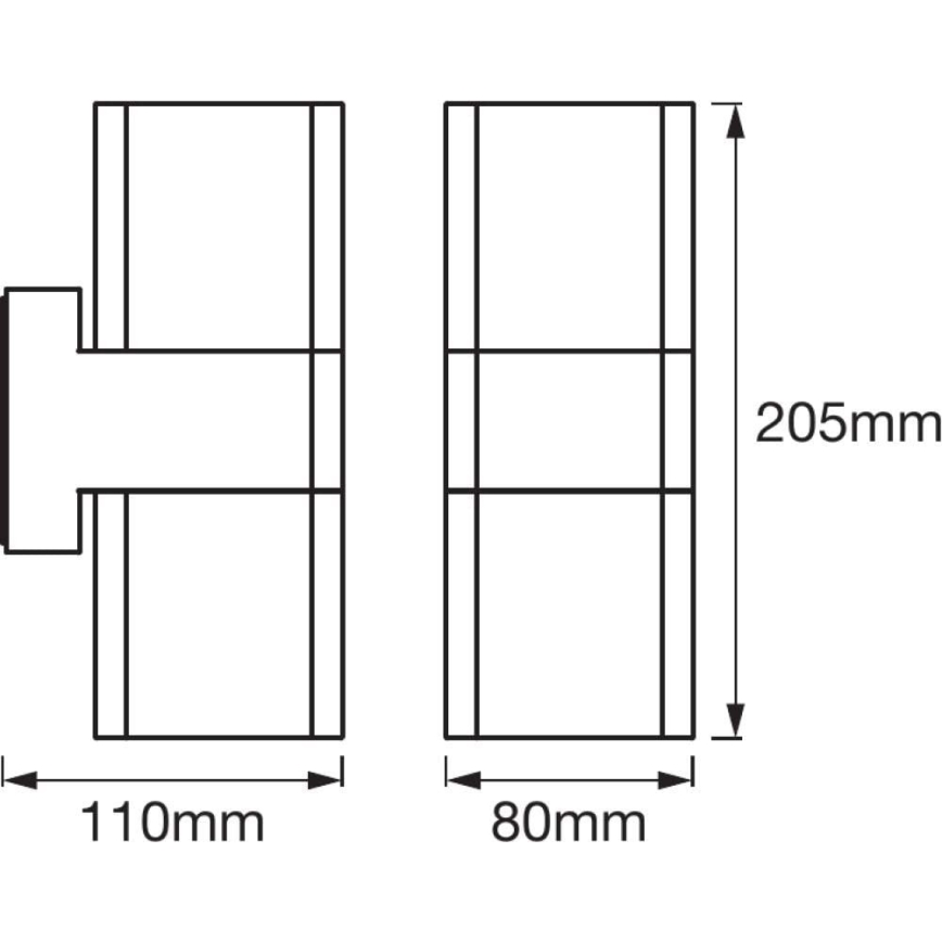 Ledvance - LED RGBW Екстериорен аплик SMART+ CUBE LED/13,5W/230V IP44 Wi-Fi