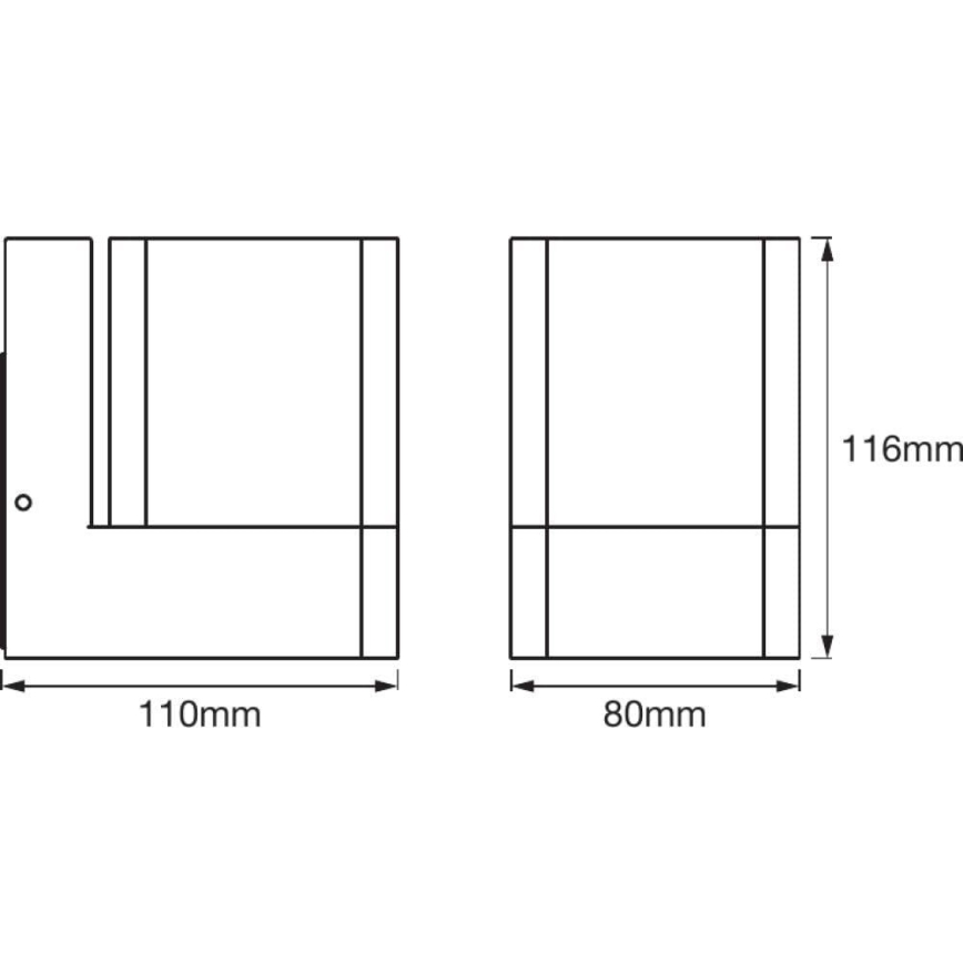 Ledvance - LED RGBW Екстериорен аплик SMART+ CUBE LED/9,5W/230V IP44 Wi-Fi