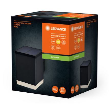 Ledvance - LED Соларен аплик ENDURA STYLE SOLAR LED/0,5W/2,4V 1200 mAh IP44