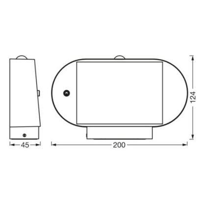 Ledvance-LED Соларен аплик със сензор ENDURA STYLE LED/4W/3,7V IP44