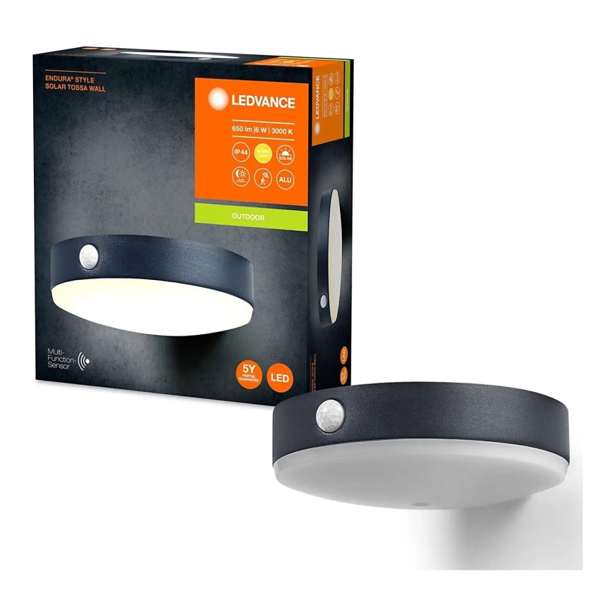Ledvance - LED Соларен аплик със сензор ENDURA STYLE LED/6W/3,7V 1420 mAh IP44