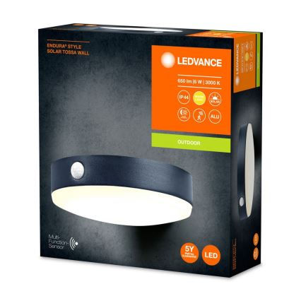 Ledvance - LED Соларен аплик със сензор ENDURA STYLE LED/6W/3,7V 1420 mAh IP44
