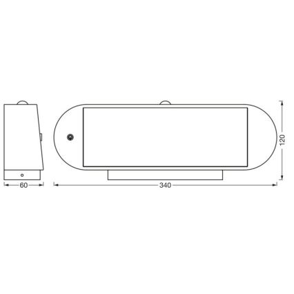 Ledvance-LED Соларен аплик със сензор ENDURA STYLE LED/6W/7,4V IP44