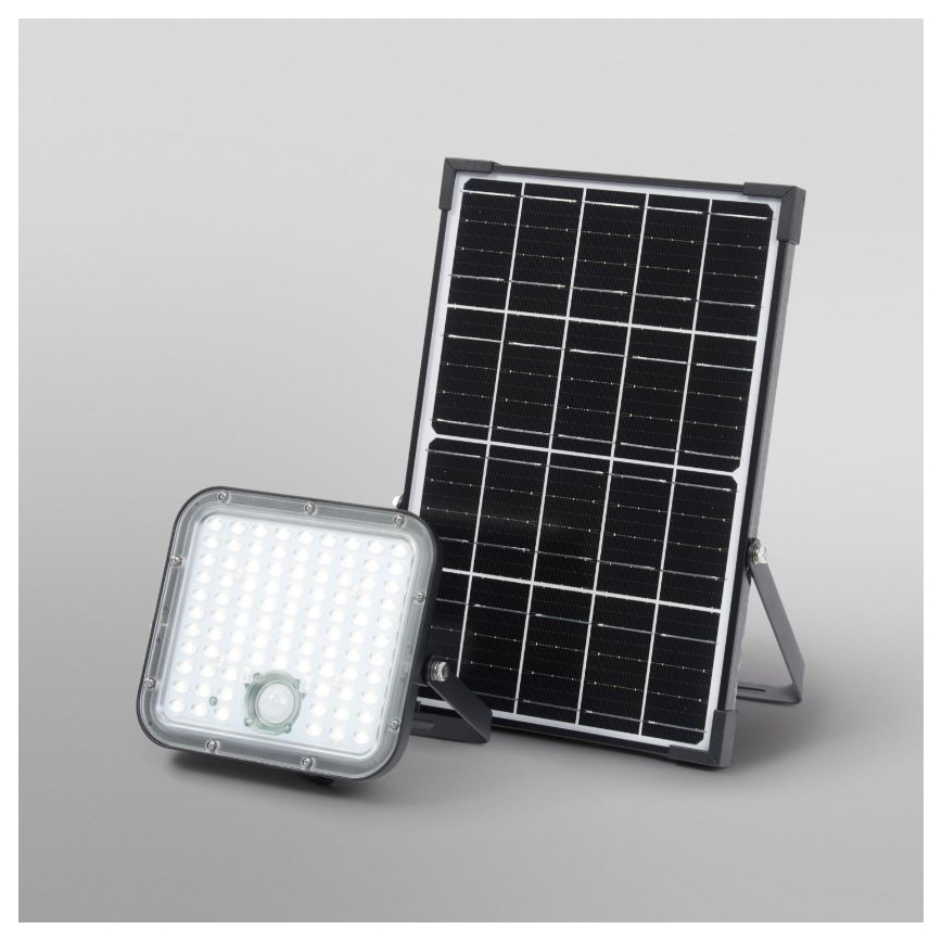 Ledvance - LED Димируем соларен прожектор със сензор FLOOD SPLIT LED/30W/6,4V IP65 + дистанционно управление