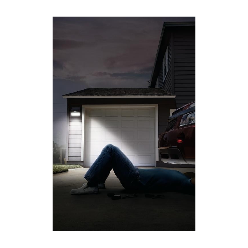 Ledvance - LED Външен соларен стенен прожектор с датчик за движение и здрач FLOOD LED/2,9W/3,7V 2600 mAh IP44