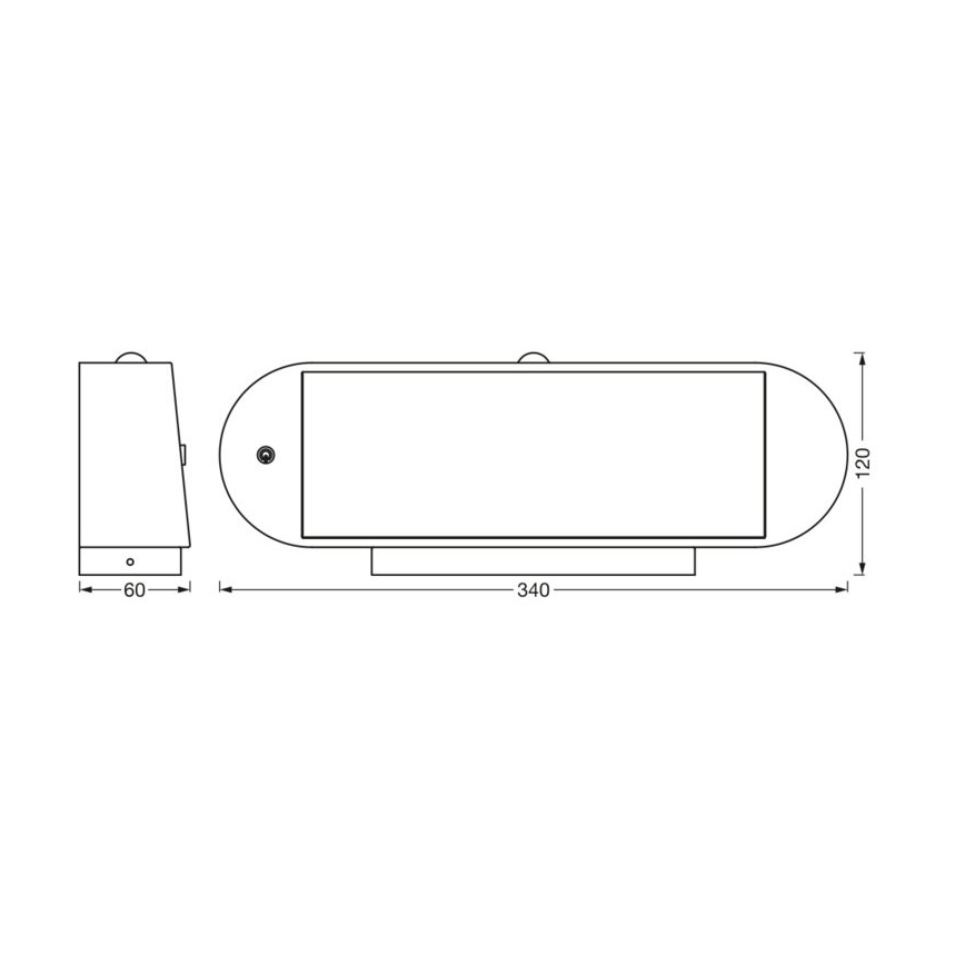 Ledvance - LED соларен стенен осветител с датчик за движение и здрач ENDURA STYLE LED/6W/7,4V 2000 mAh IP44