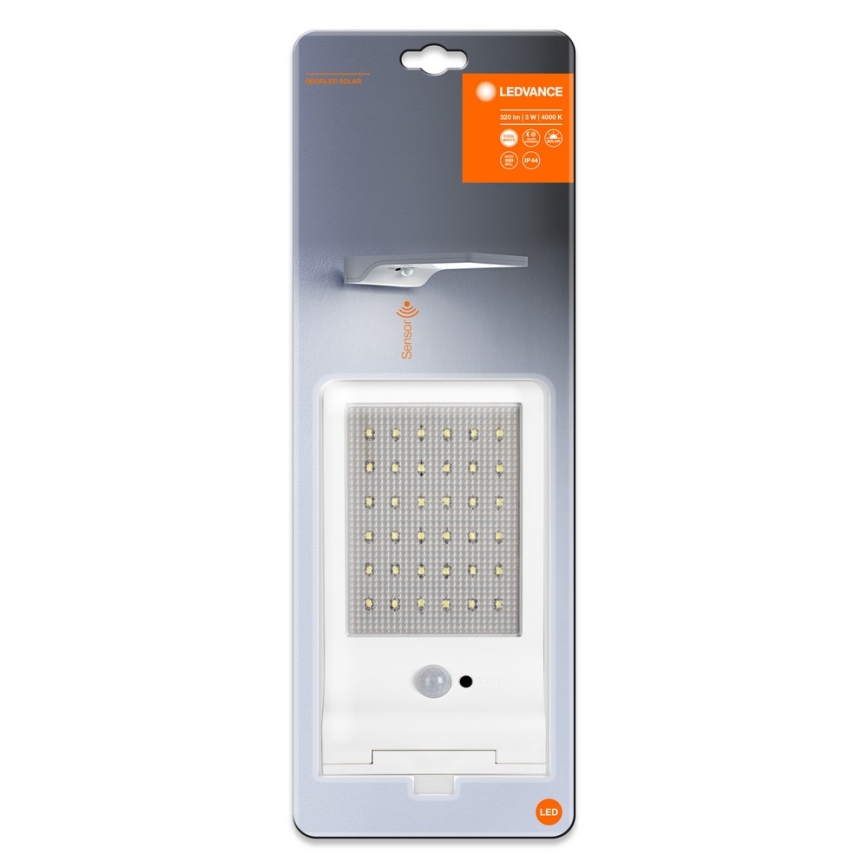 Ledvance - LED Соларна настенна лампа  на сензор DOORLED LED/3W/3,3V IP44