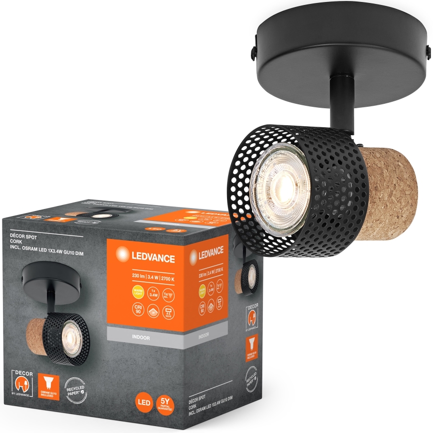 Ledvance - LED Спот DECOR CORK 1xGU10/3,4W/230V