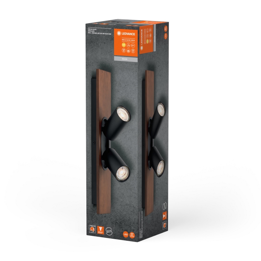 Ledvance - LED Спот DECOR MERCURY 2xGU10/3,4W/230V