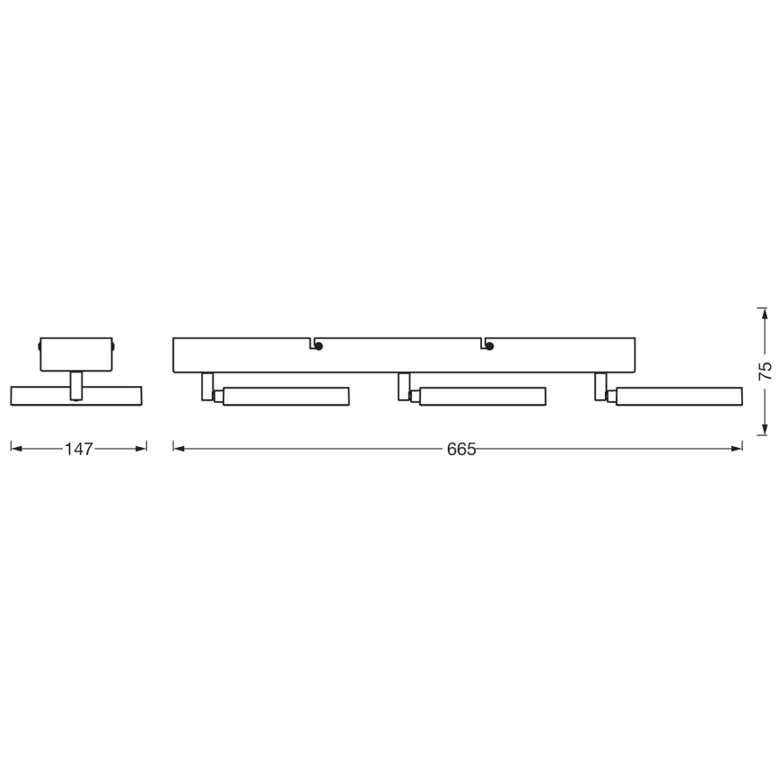 Ledvance - LED Спот DECOR SATURN 3xLED/11W/230V 3000/4200/6500K