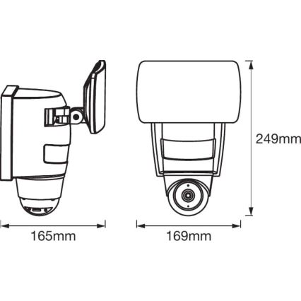 Ledvance - LED Спот със сензор и камера SMART+ LED/24W/230V IP44 Wi-Fi