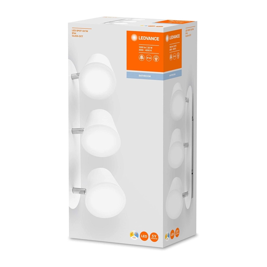 Ledvance - LED Спот за баня SPOT 3xLED/7W/230V IP44 3000/4000K CRI 90 Ra