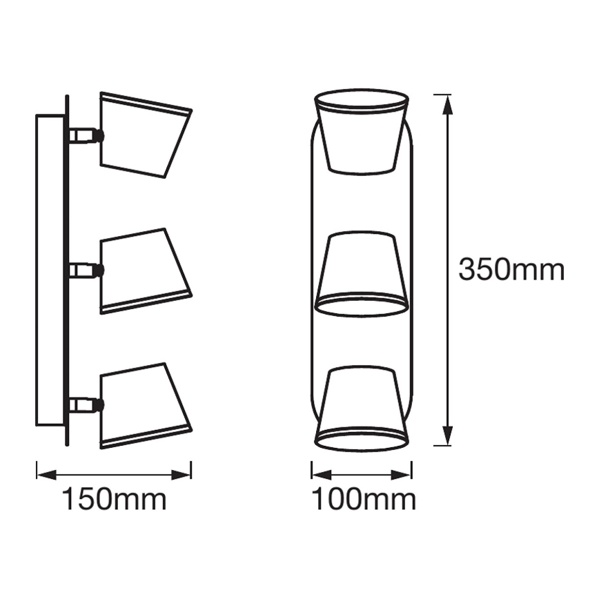 Ledvance - LED Спот за баня SPOT 3xLED/7W/230V IP44 3000/4000K CRI 90 Ra