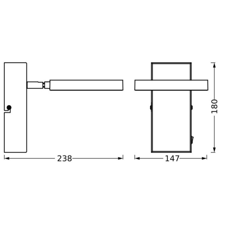 Ledvance - LED Стенен спот DECOR SATURN LED/11W/230V 3000/4200/6500K