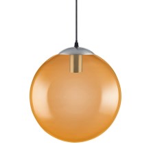 Ledvance - LED Висящ полилей BUBBLE 1xE27/8W/230V оранжев ⌀ 30 см