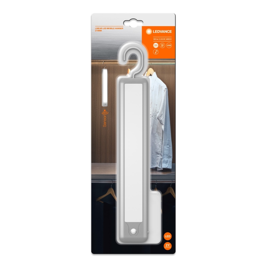 Ledvance - LED Висулка ориентация лампа със сензор MOBILE LED/2,35W/5V 1000 mAh