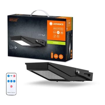 Ledvance - LED външен соларен прожектор с датчик за движение и здрач FLOOD LED/10W/3,6V 2000 mAh IP65 + дистанционно управление