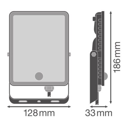Ledvance - LED външен стенен прожектор с интегриран сензор за движение и за сумрак FLOODLIGHT LED/30W/230V IP65