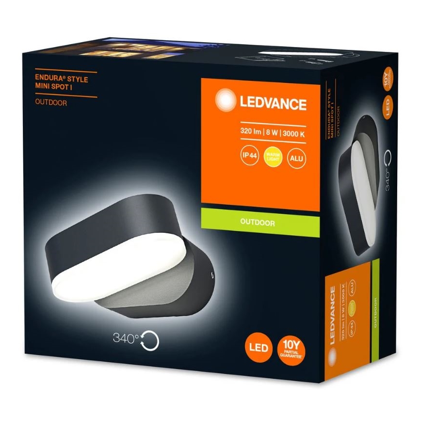 Ledvance - LED Външна, настенна лампа ENDURA LED/8W/230V IP44