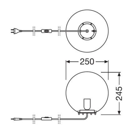 Ledvance - Настолна лампа BUBBLE 1xE27/40W/230V розова