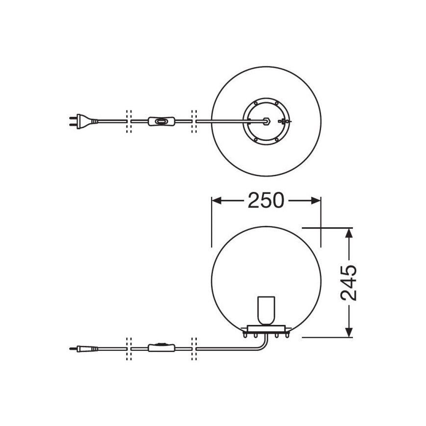 Ledvance - Настолна лампа BUBBLE 1xE27/40W/230V розова