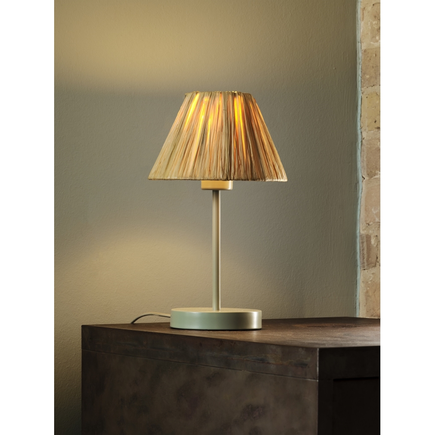 Ledvance - Настолна лампа DECOR RAFFIA 1xE27/15W/230V влакна от рафия